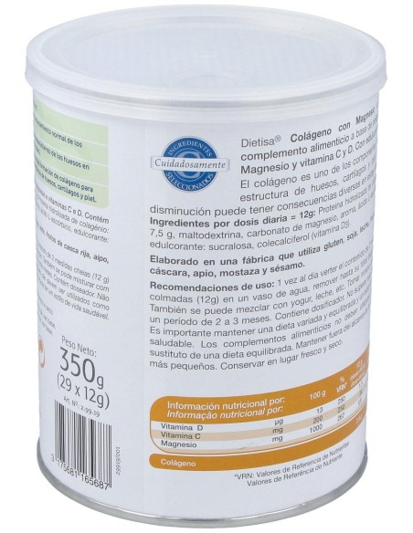 Dietisa Colágeno Con Magnesio 350G