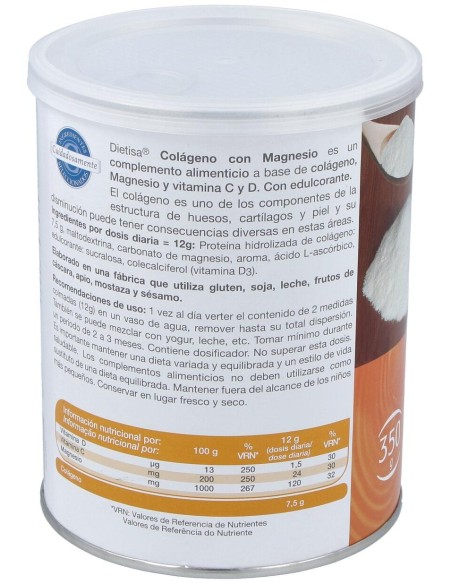 Dietisa Colágeno Con Magnesio 350G