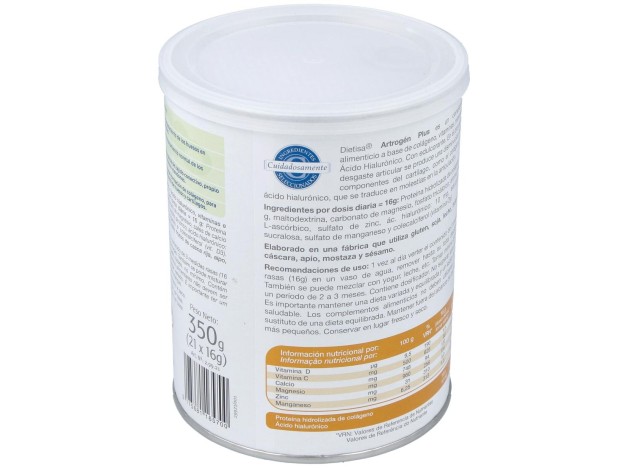 Artrogen Plus Con Acido Hialuronico 350G.