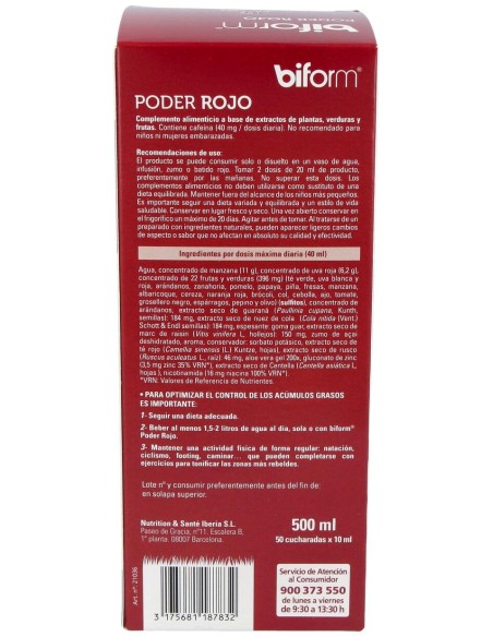 Biform Poder Rojo 500Ml.