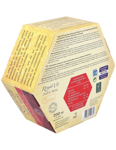 Jalea Real Royal Vit Ginseng 1000Mg Taurina 20Amp