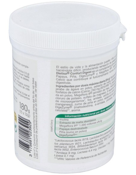Dietisa Confort Digest Con Papaya 180G