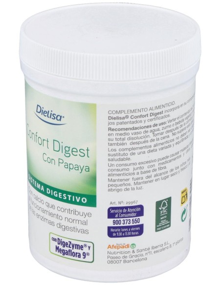 Dietisa Confort Digest Con Papaya 180G