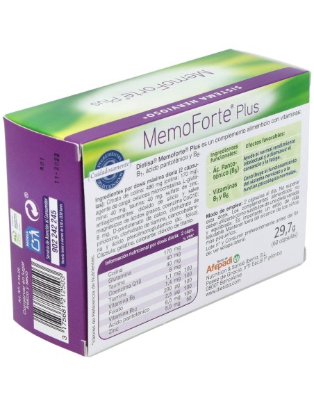 Dietisa Memoforte Plus 60Cap