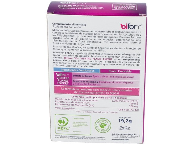 Biform 50 Vientre Plano Expert 48Cap.
