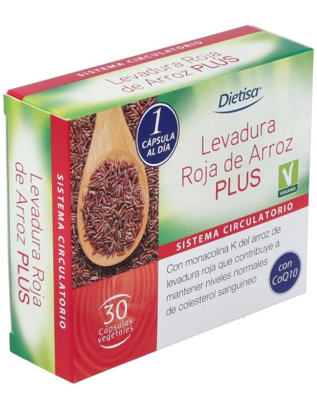 Levadura Roja De Arroz Plus 3% 30Cap.