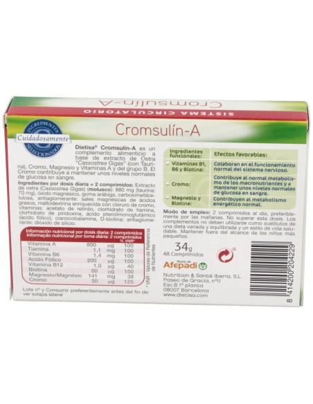 Cromsulin A (Diabetes) 48Comp