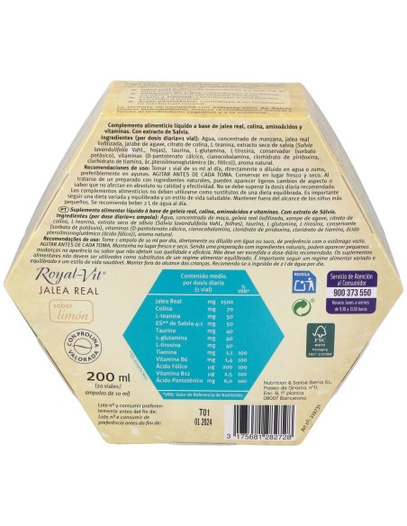 Jalea Real Royal Vit Mente Activa 20Viales
