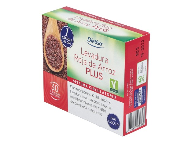 Levadura Roja De Arroz Plus 3% 30Cap.
