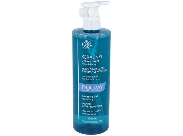 Ducray Keracnyl Gel Limpiador, 400 Ml