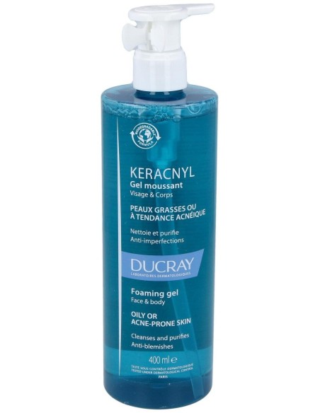 Ducray Keracnyl Gel Limpiador, 400 Ml