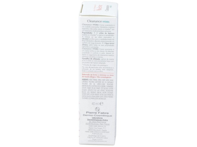 Avène Cleanance Hydra Crema Calmante, 40 Ml