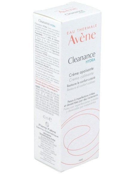 Avène Cleanance Hydra Crema Calmante, 40 Ml