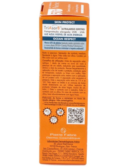 Solaire Haute Protection Crema Sin Perfume Spf50+ 50 Ml