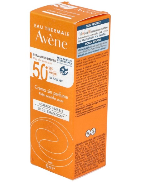 Solaire Haute Protection Crema Sin Perfume Spf50+ 50 Ml