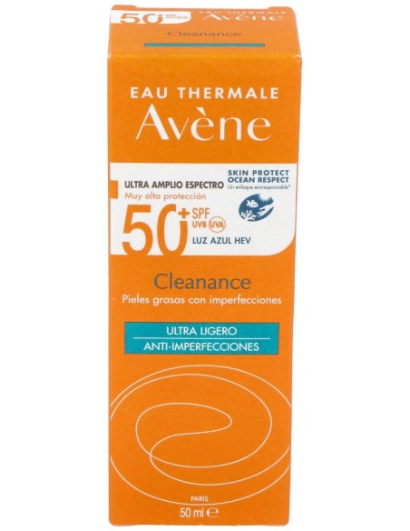 Avène Cleanance Solar Spf 50+, 50 Ml