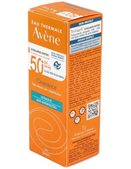 Avène Cleanance Solar Spf 50+, 50 Ml