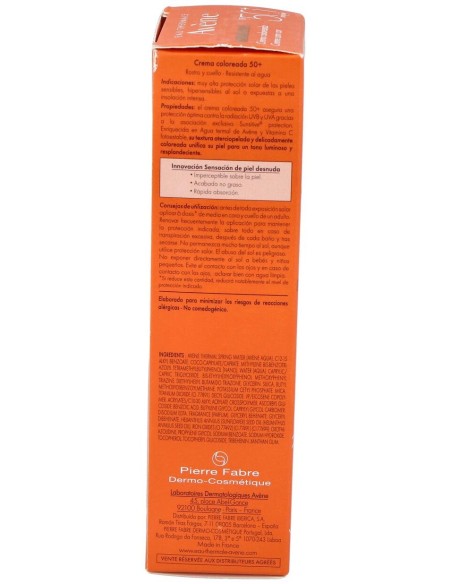 AVENE SOLAR CR F50+ COLOR 50ML