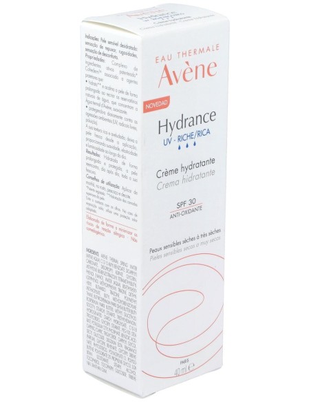 Avène Hydrance Optimale Uv Enriquecida Spf 20, 40 Ml