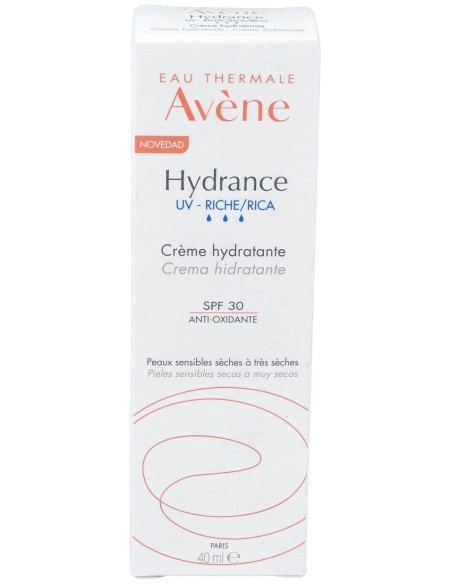 Avène Hydrance Optimale Uv Enriquecida Spf 20, 40 Ml