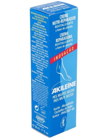 Akileïne Crema Nutri-Reparadora Pies Secos, 50 Ml