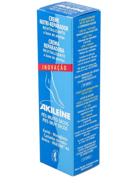 Akileïne Crema Nutri-Reparadora Pies Secos, 50 Ml