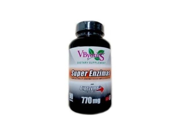 Vbyotics Super Enzimas Con Dygeszime 90Caps