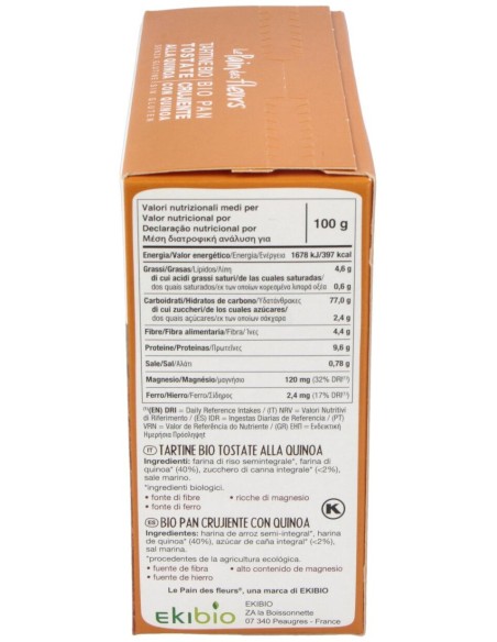 Cracker Quinoa 150Gr.Bio Sg Vegan