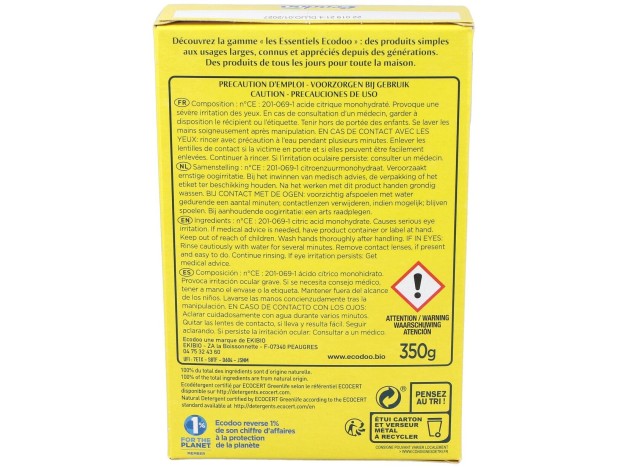 Acido Citrico Antical Desincrustante 350Gr.