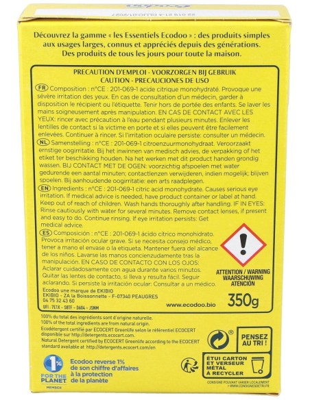 Acido Citrico Antical Desincrustante 350Gr.