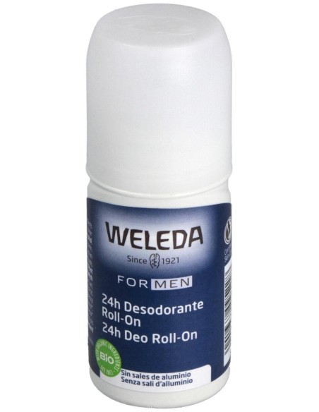 For Men 24H Desodorante Roll-On, Desodorantes Weleda - Perfumes Club