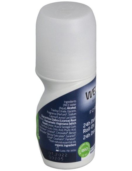 For Men 24H Desodorante Roll-On, Desodorantes Weleda - Perfumes Club