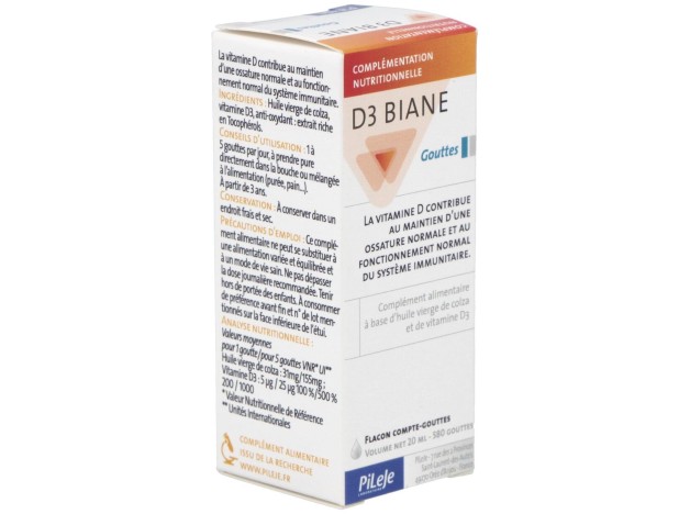 Pileje D3 Biane Gotas, 20 Ml