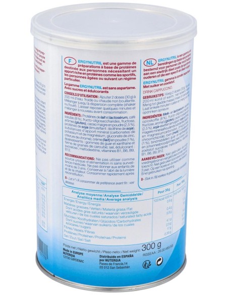 Ergynutril (Proteinas) Capuccino Polvo 300Gr.