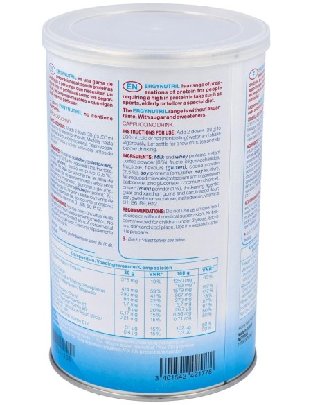 Ergynutril (Proteinas) Capuccino Polvo 300Gr.