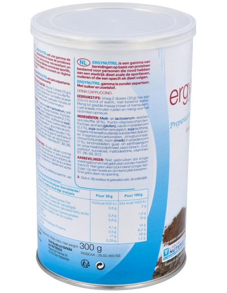 Ergynutril (Proteinas) Capuccino Polvo 300Gr.