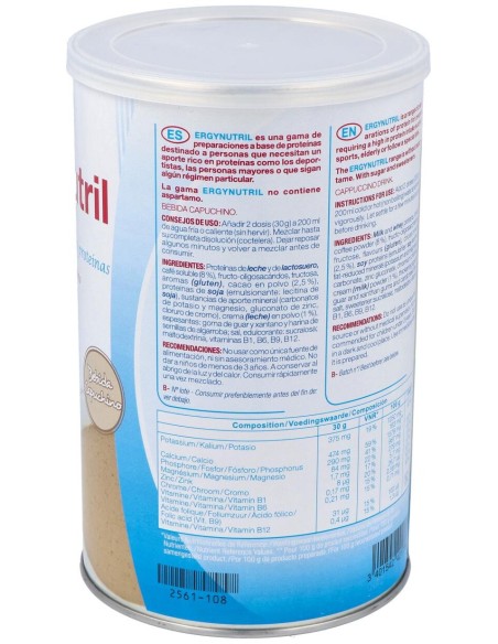 Ergynutril (Proteinas) Capuccino Polvo 300Gr.
