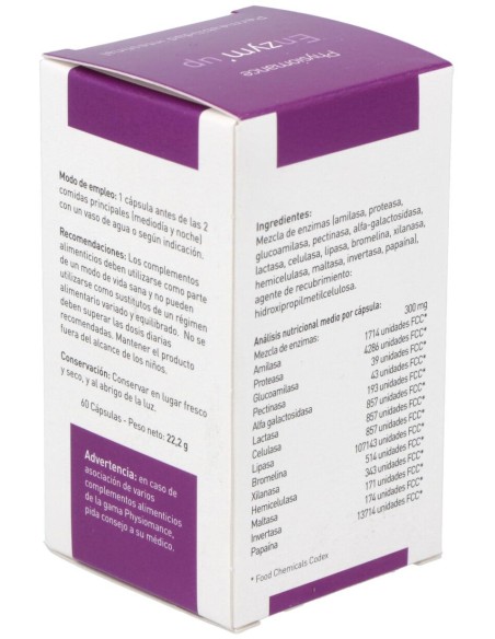 Therascience Physiomance Enzymup 60 Capsulas