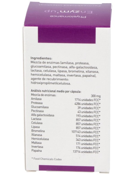 Therascience Physiomance Enzymup 60 Capsulas