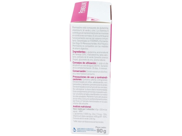 Pileje Permealine Sabor Naranja 20Uds