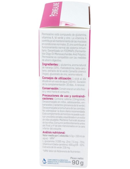 Pileje Permealine Sabor Naranja 20Uds