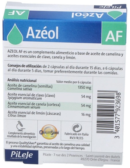 Azeol Af, 30 Cápsulas