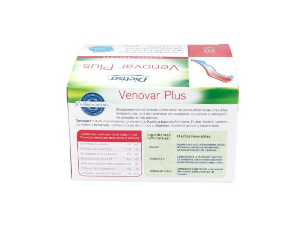 Dietisa Venovar Plus 15 Frascos X 15 Ml