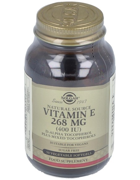 Vitamina E 400Iu (268Mg) 50Cap.Blanda Veg.
