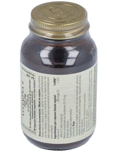Vitamina E 400Iu (268Mg) 50Cap.Blanda Veg.