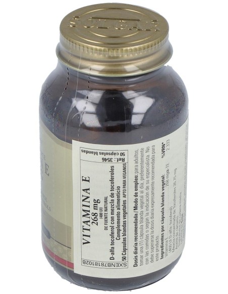 Vitamina E 400Iu (268Mg) 50Cap.Blanda Veg.
