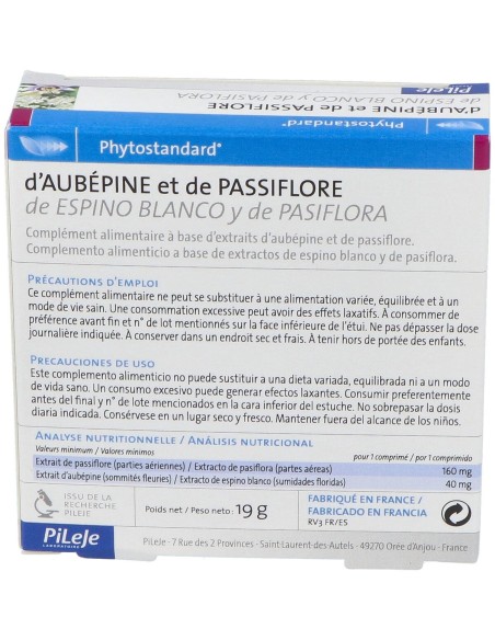 Phytostandard Espino Blanco Y Pasiflora 30 Comp