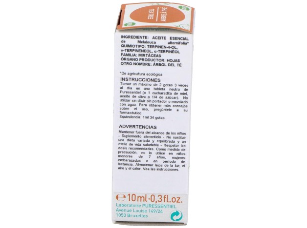 Arbol Del Te Aceite Esencial Bio 10Ml.
