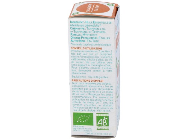 Arbol Del Te Aceite Esencial Bio 10Ml.
