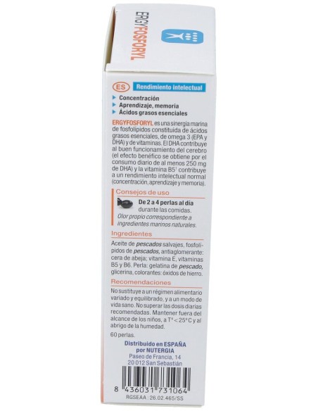 Nutergia Ergyfosforyl 60Cáps